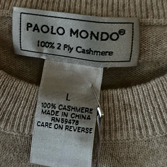 Men’s Paolo Mondo 100% 2 Ply Cashmere - Picture 2 of 15
